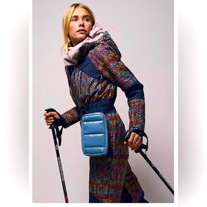 NWT Free People All Prepped Printed Ski Suit One Piece FP Movement XS